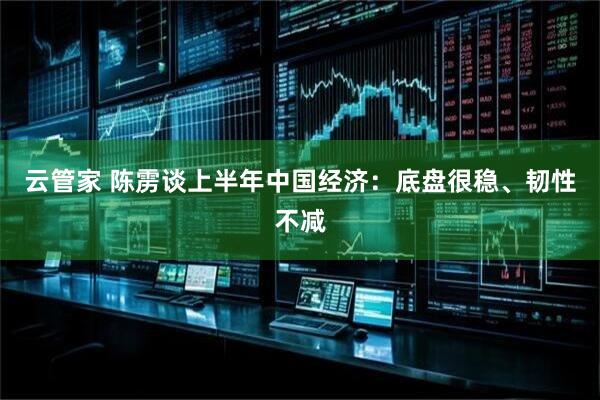 云管家 陈雳谈上半年中国经济：底盘很稳、韧性不减